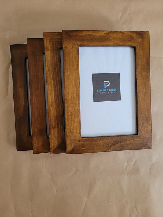 Rustic Wooden Photo Frame – Handmade Picture Frame for Wall & Tabletop Decor